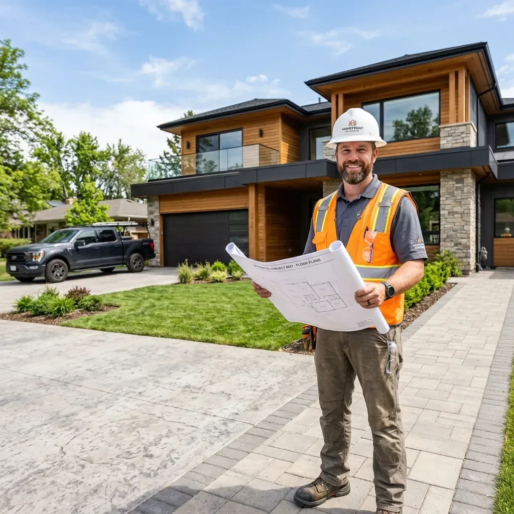 Contractors and roofing lead generation website showing local project portfolio