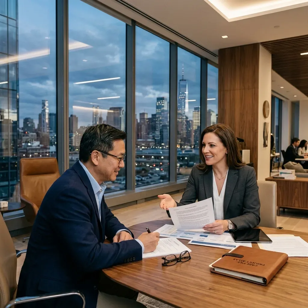 Legal law firm website displaying professional practice fields and intake portal