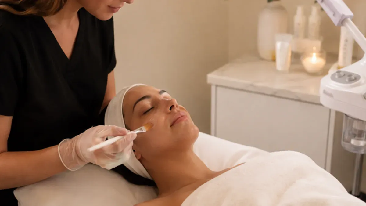 Parfaire Medical Spa website booking page showing aesthetic services and appointments calendar